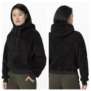 Lululemon Reversible Women's Oh So Sherpa Half Zip Black Size 10